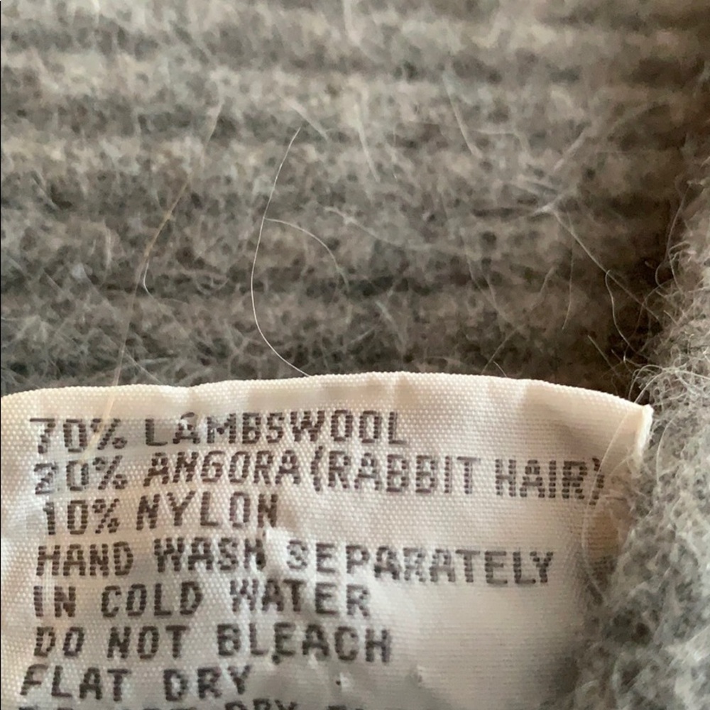 *Feature* Sophisticated, Classy D. D. Sloane Gray Lambswool Angora Sweater Dress - Picture 7 of 7